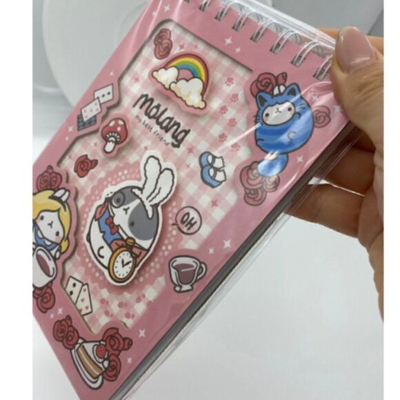 NWT Molang Alice in Wonderland Cosplay 3D Notebook & Sticker Bundle - Picture 9 of 11